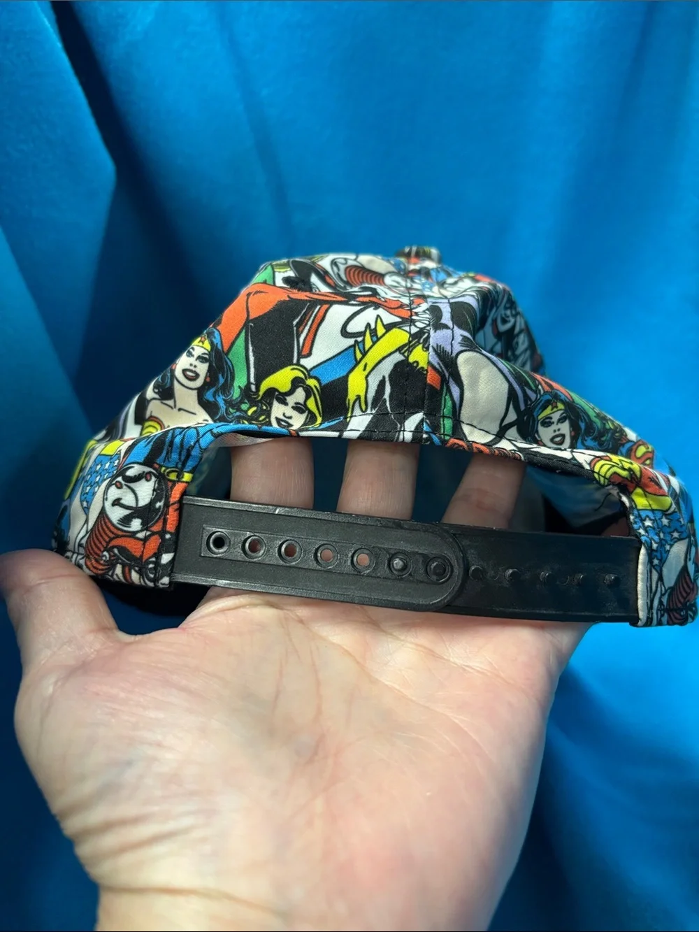 DC Comics Multicolor Women Superhero Panel Print Baseball Cap